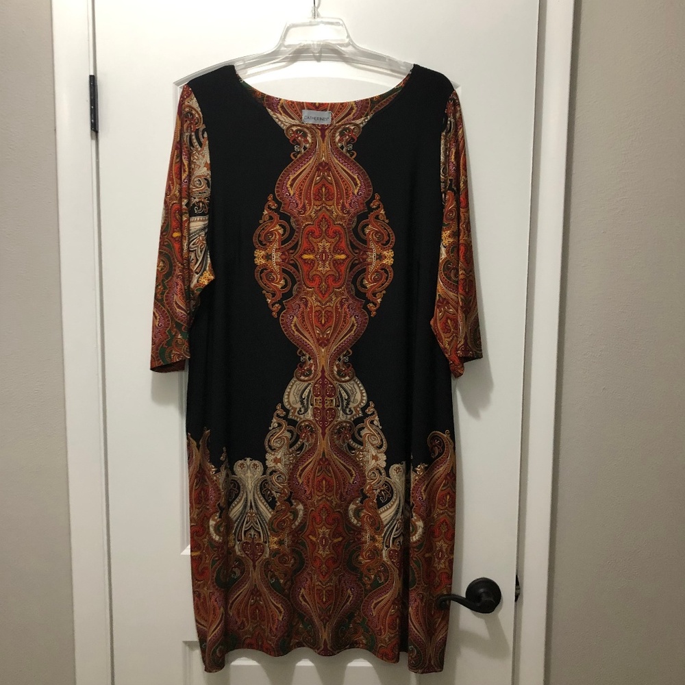 Catherines Round Neck Fall Dress